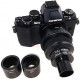Fixed Magnification (2x) Camera Adapter w/ 23.2mm, 30mm and 30.5mm Fittings