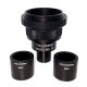 Fixed Magnification (2x) Camera Adapter w/ 23.2mm, 30mm and 30.5mm Fittings