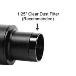 Clear Glass Dust Filter for 1.25" Adapters