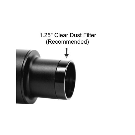 Clear Glass Dust Filter for 1.25" Adapters